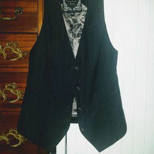Black Guess Jeans tuxedo vest